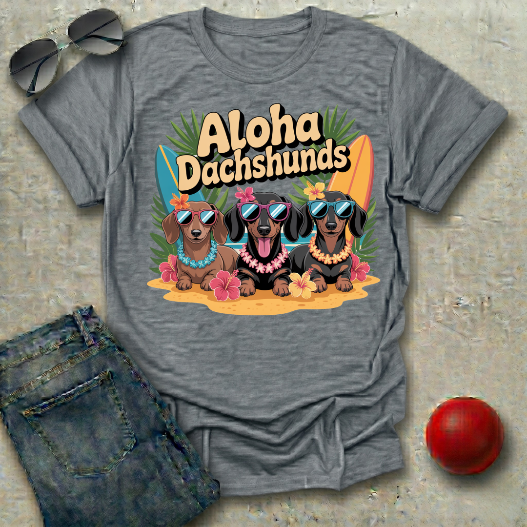 Aloha Dachshunds T-Shirt
